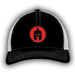 Red and Black Spartan Silhouette Hat - Multiple Colors Available - 2" Diameter Patch