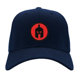 Red and Black Spartan Silhouette Hat - Multiple Colors Available - 2" Diameter Patch