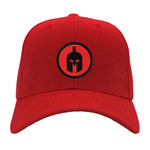 Red and Black Spartan Silhouette Hat - Multiple Colors Available - 2" Diameter Patch