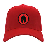 Red and Black Spartan Silhouette Hat - Multiple Colors Available - 2" Diameter Patch