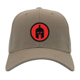 Red and Black Spartan Silhouette Hat - Multiple Colors Available - 2" Diameter Patch