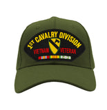 US Army 1st Cavalry Division - Vietnam Veteran Hat - Multiple Colors Available