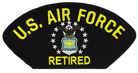 US Air Force Retired Embroidered Patch 5 3/16" x 2 5/8"