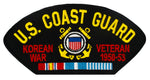 US Coast Guard - Korean War Veteran Embroidered Patch 5 3/16" x 2 5/8"