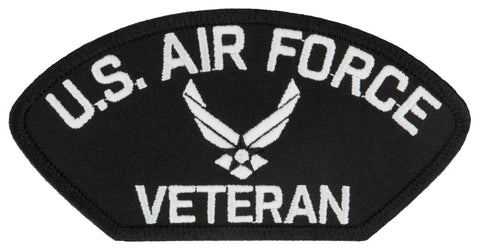 US Air Force Veteran Embroidered Patch 5 3/16" x 2 5/8"