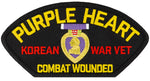 Purple Heart - Korean War Veteran - Combat Wounded Embroidered Patch 5 3/16" x 2 5/8"