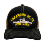 USS Arizona BB-39 - Pearl Harbor Hat - Multiple Colors Available