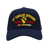 US Army 1st Cavalry Division - Vietnam Veteran Hat - Multiple Colors Available