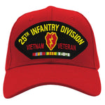 25th Infantry Division -Vietnam Veteran Hat - Multiple Colors Available